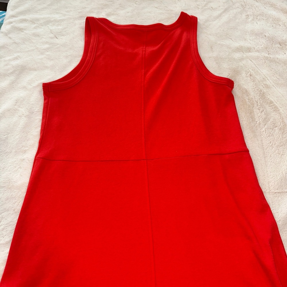 Elizabeth and James Red Cotton Sleeveless Midi Tank Dress Womens Small RN73277 - Picture 6 of 8